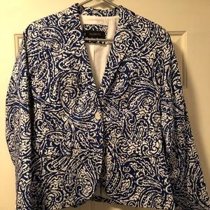 Talbots printed summer blazer